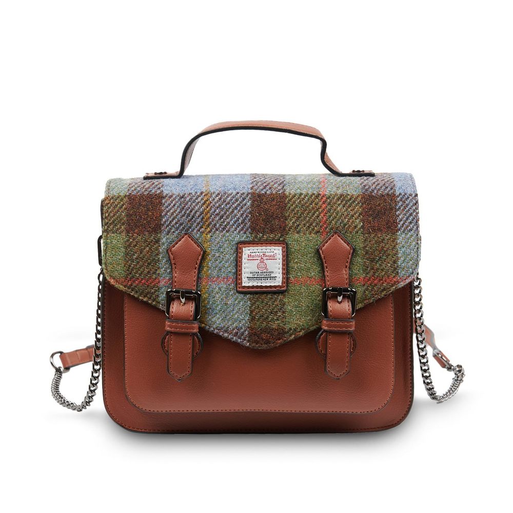 The Calton Satchel - Ladies Satchel With Harris Tweed - Small And Medium, T_T